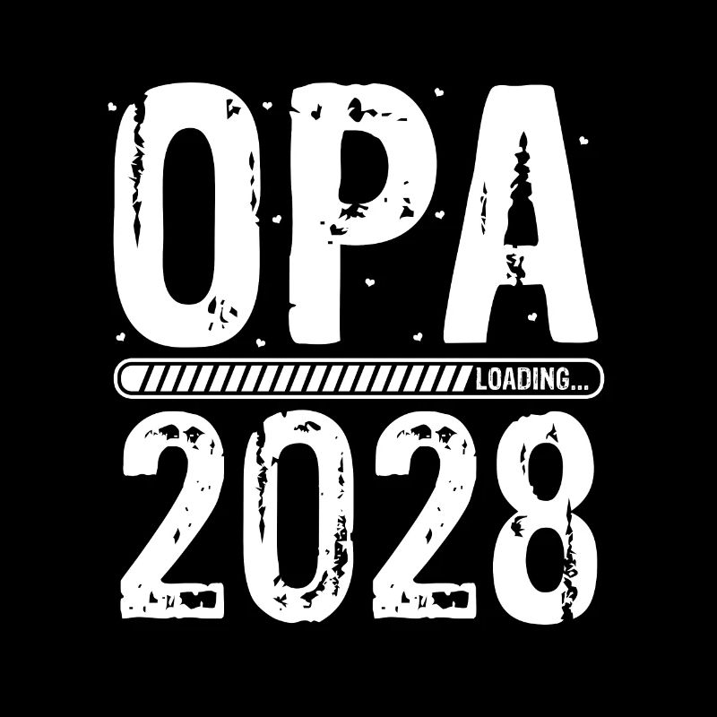 Opa Loading 2028 Babyankündigung Geburt Schwangers
