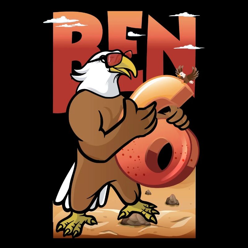 Bald eagle design for sixth birthday