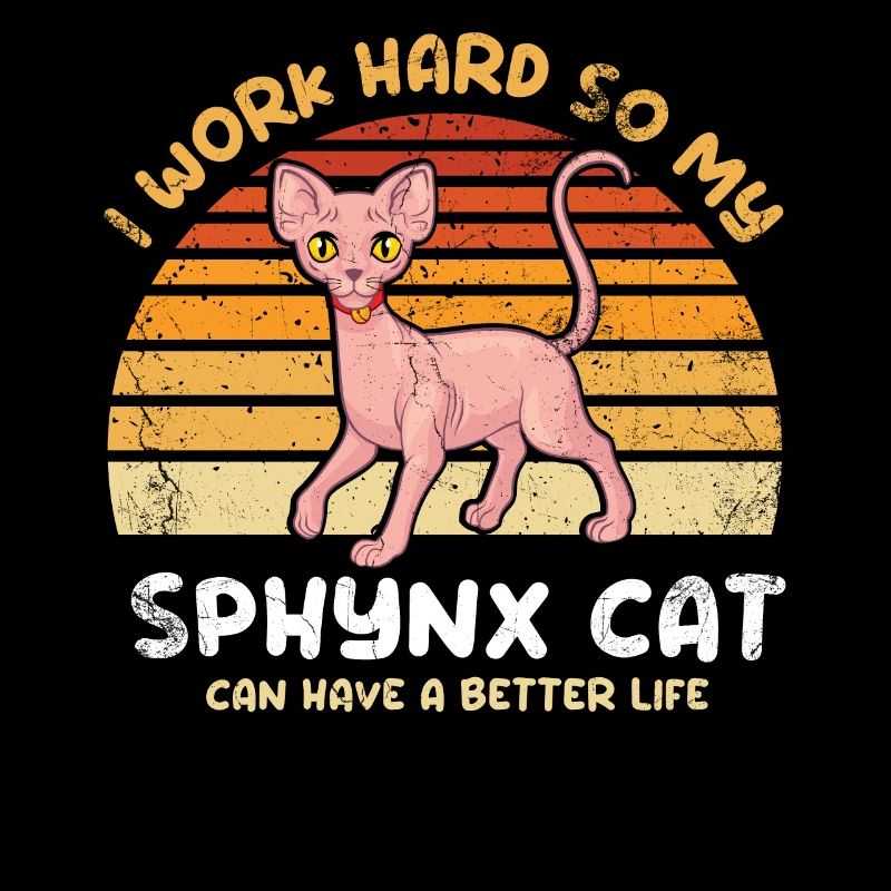I work hard to make my Sphynx cat a