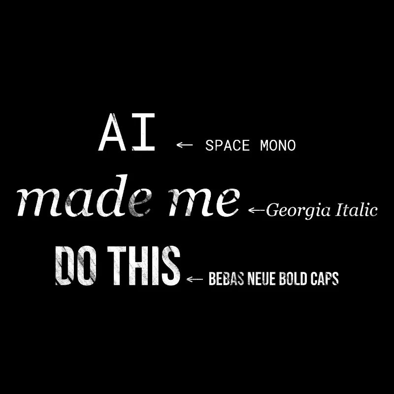 AI made me do this – Tech and Art Statement