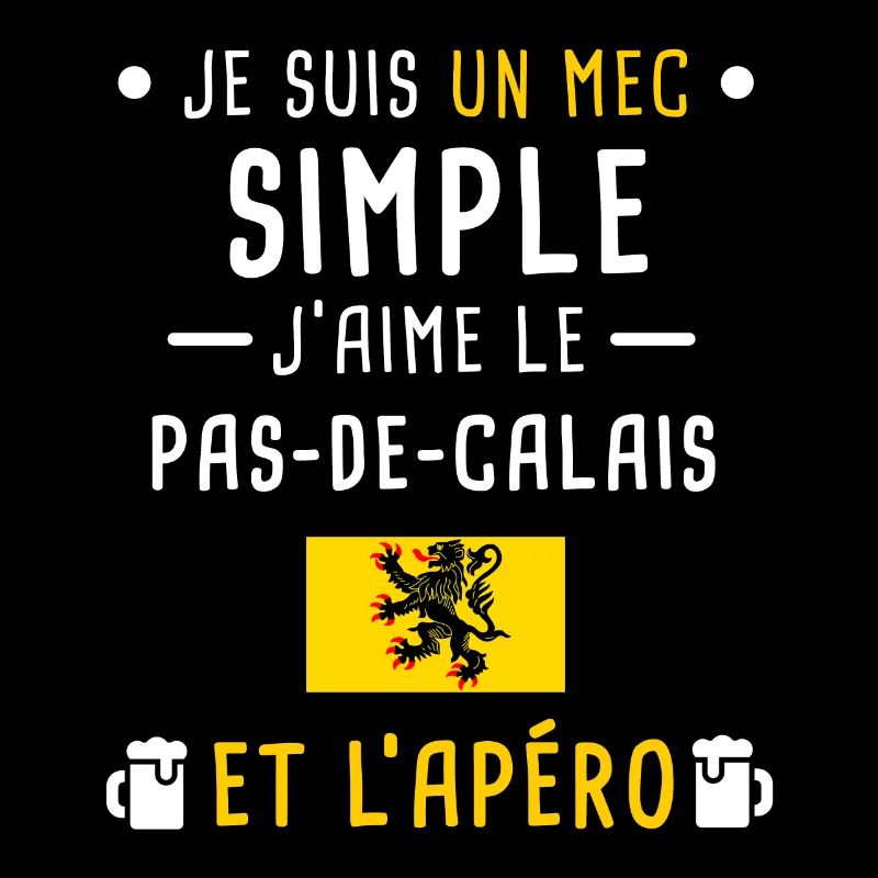 pas-de-calais drapeau apéro mec simple