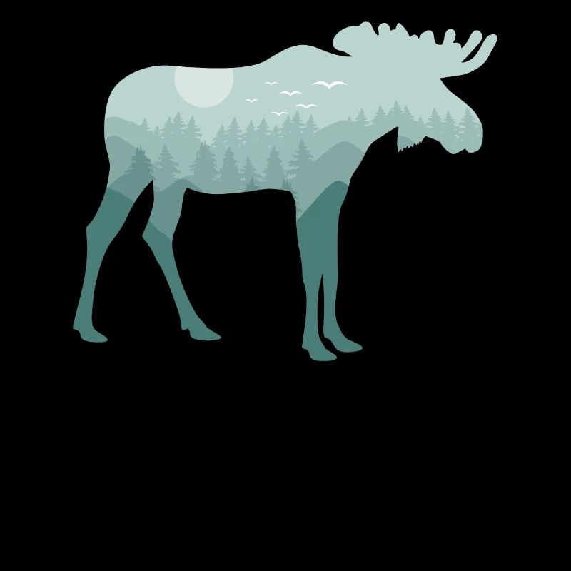 Elk Deer Forest Natural Landscape Gift