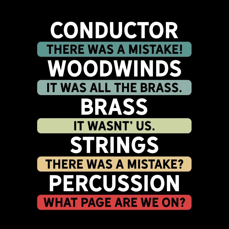 Lustiges Dirigenten und Orchester
