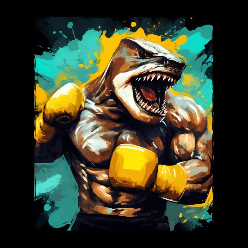 Hai Tier Boxer Kämpfer