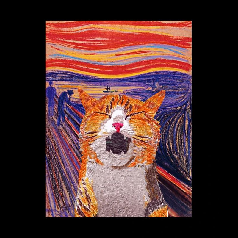 Der Schrei Katze Edvard Expressionismus Munch