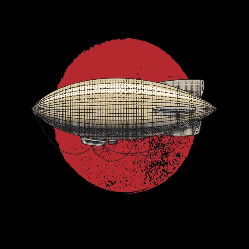 Zeppelin Luftschiff Pilot Retro