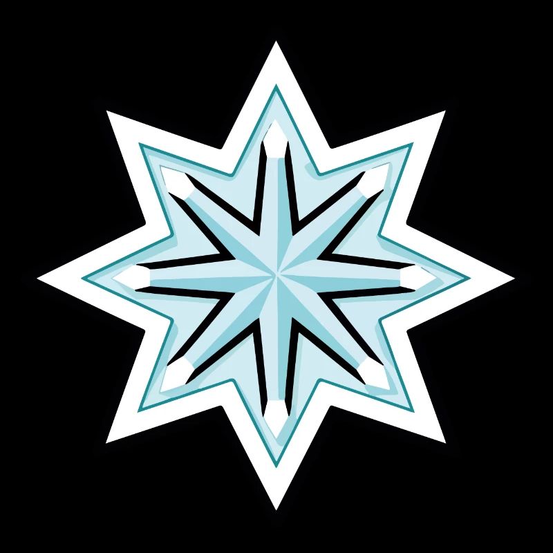 Icône de flocon de neige d’hiver