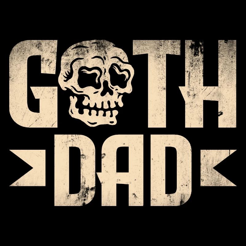 Goth Dad Dark Gothic Skull