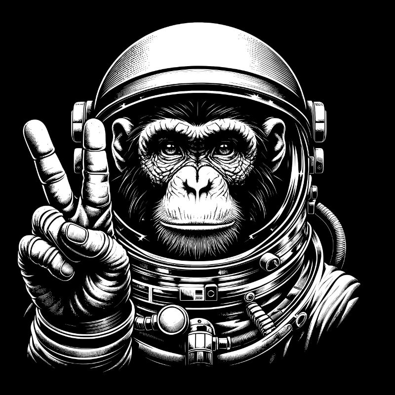 Singe Astronaute Paix