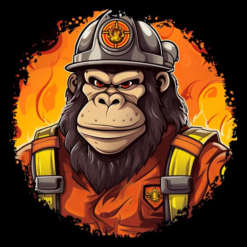 Monkey Firefighter / Firefighter Monkey
