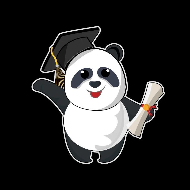 Panda Graduate Graduating 2023 Graduation