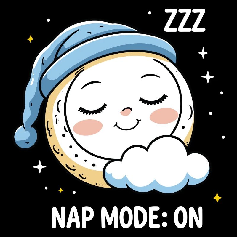 Nap Mode: On - Schlafender Mond
