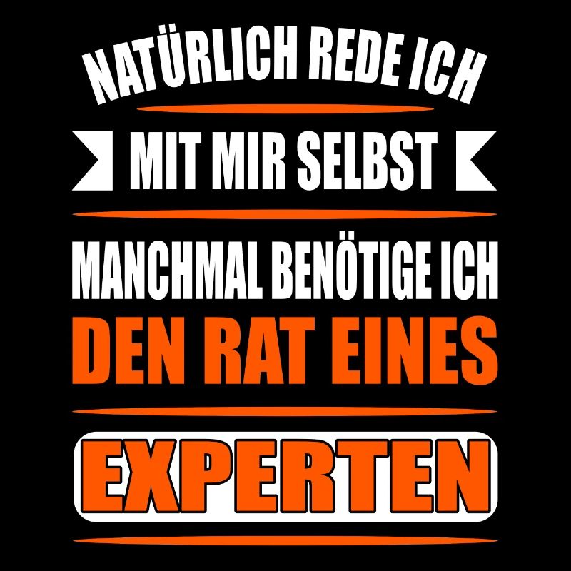 Lustiger Spruch Experte, farbenfroh