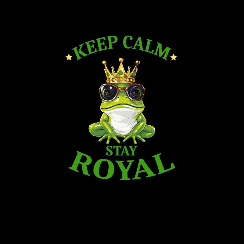 Grenouille royale avec couronne et lunettes de soleil - Keep