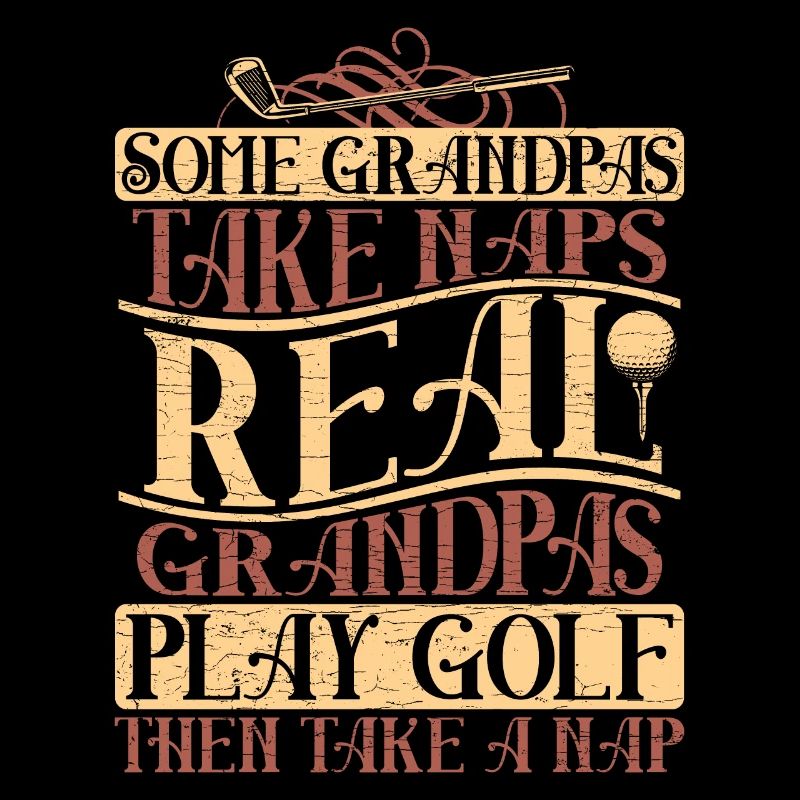 Golfspieler Opa Golf Golfer