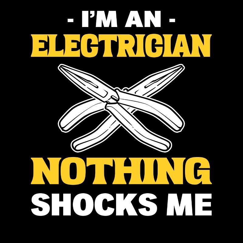 Lustiger Elektroarbeiter Elektrikexperte