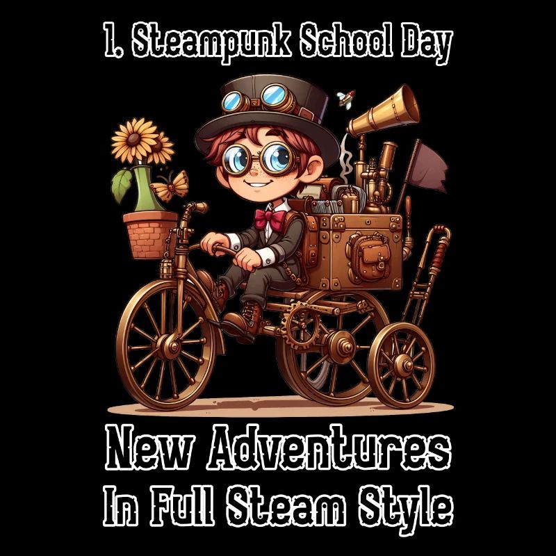 Primer Día Escolar Steampunk