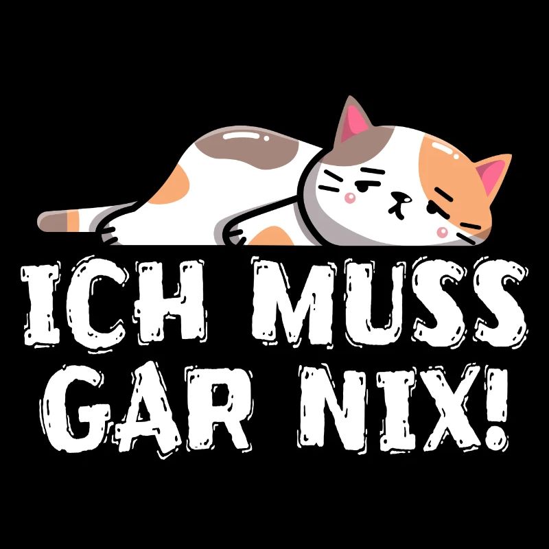 Müde , lustlose Katze - muss gar nix