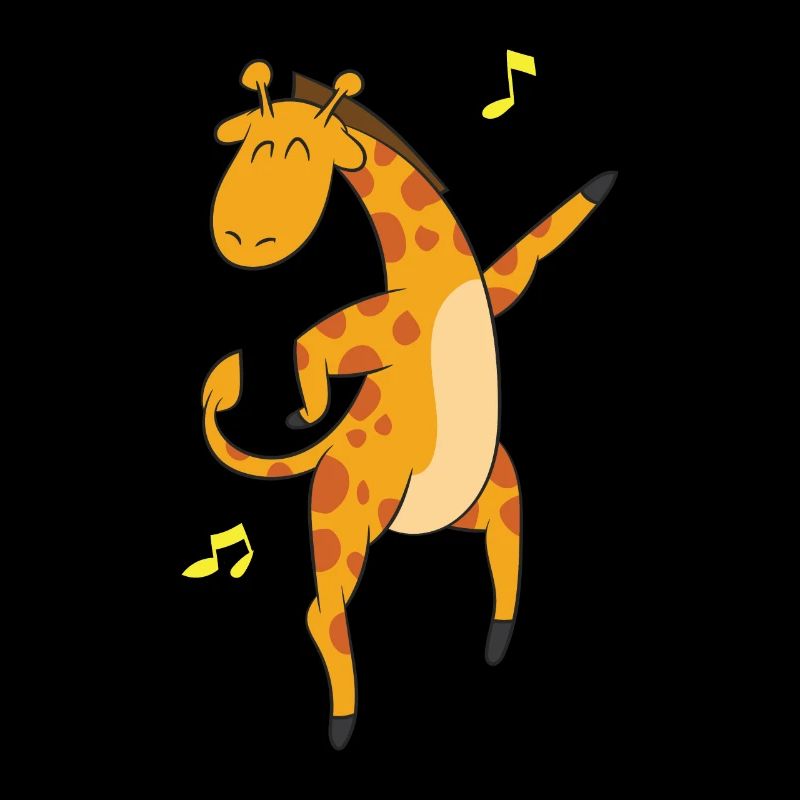 Giraffe is dancing