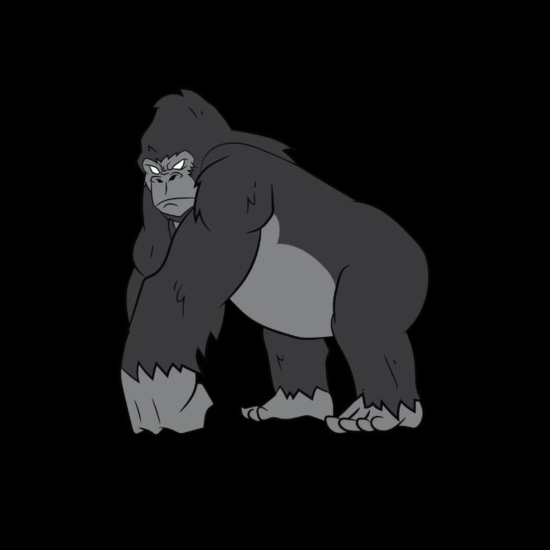 Gorilla - Kräftiger Silberrücken
