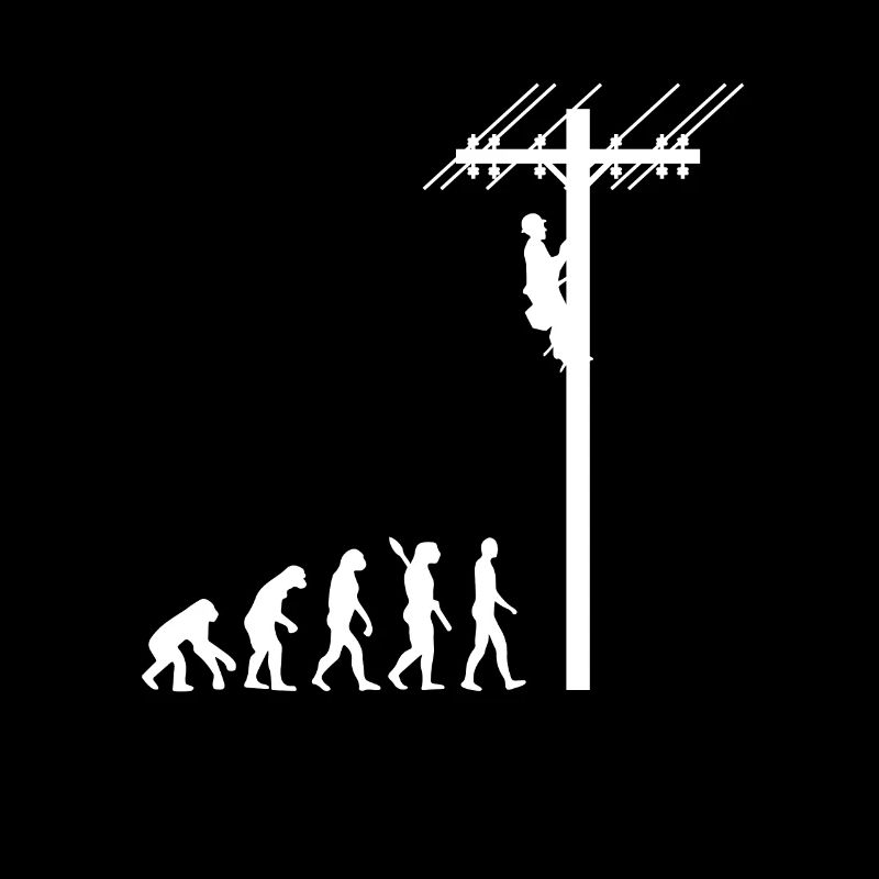 Électricien / Mât - Evolution de l’homme /Darwin