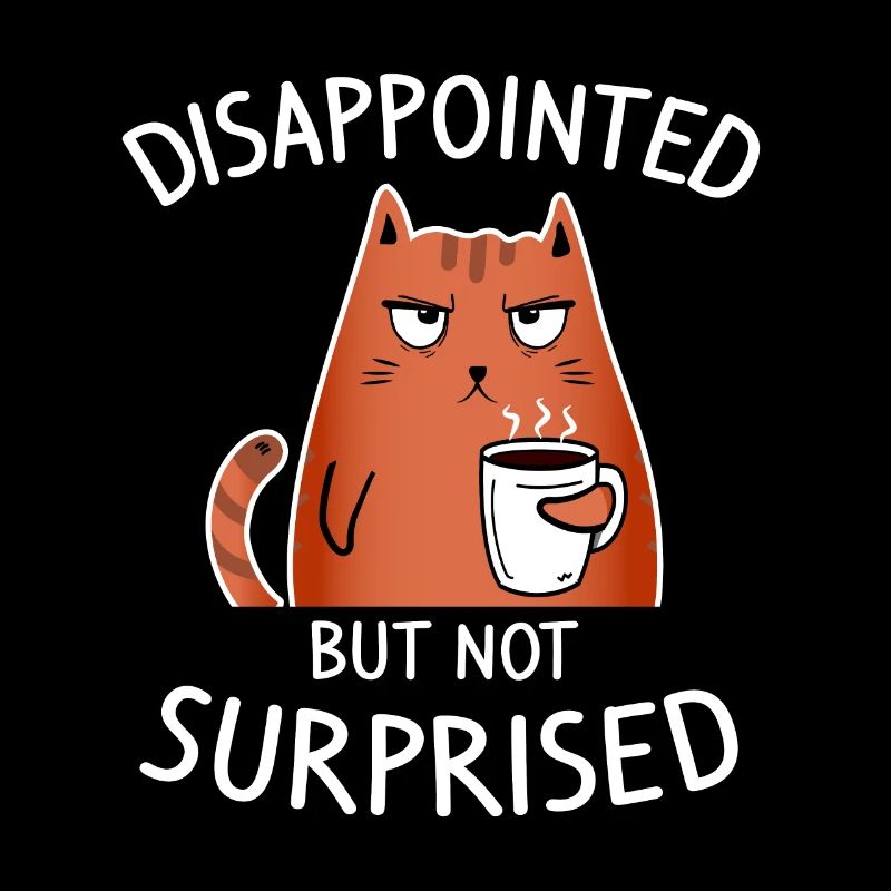 Disappointed but not surprised - Mürrische Katze