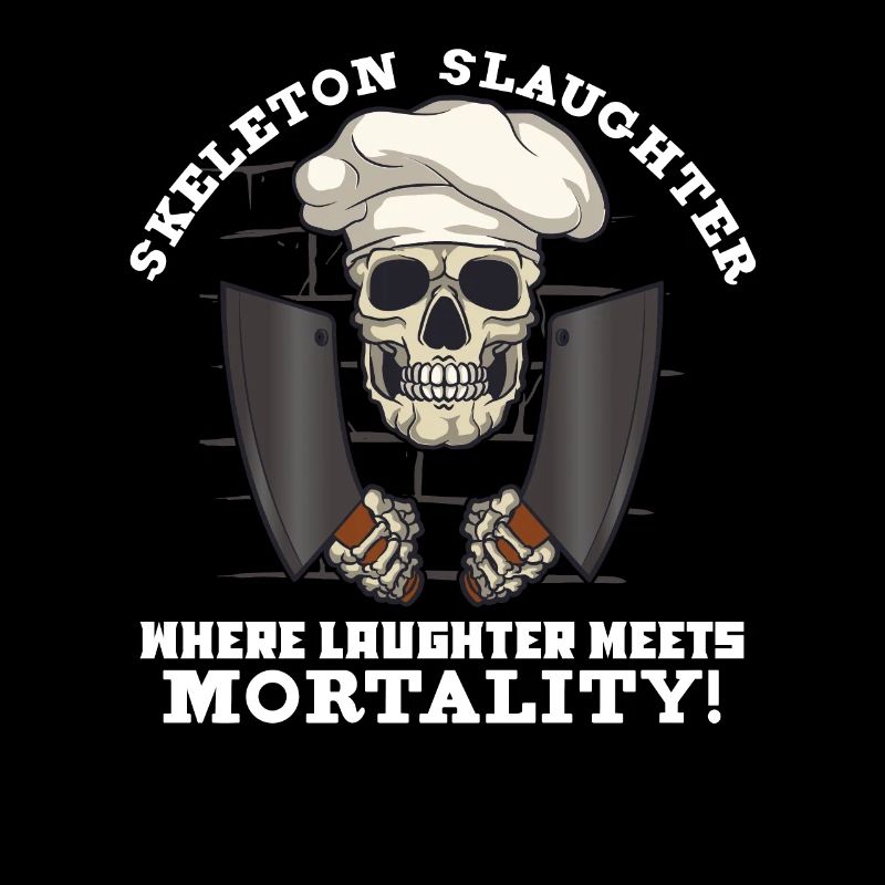 Meat Cutter Butcher Horror Skeleton Gore