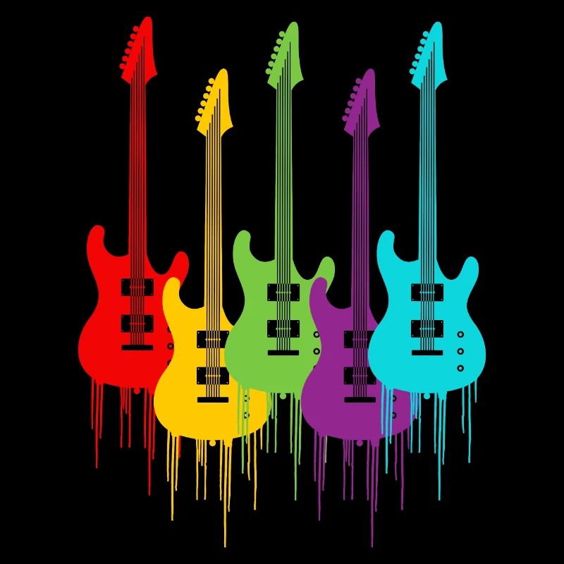 Bunte E-Gitarren