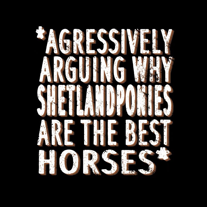 Shetlandpony proverbe équitation Shetty petit cheval