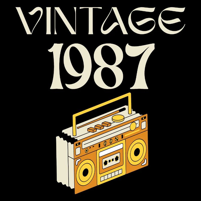 Jahrgang 1987 Retro Ghettoblaster Geburtstagsgeschenk