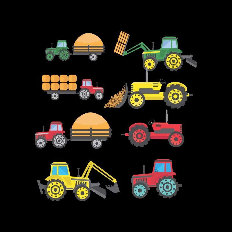 Cool tractor farm farming kid