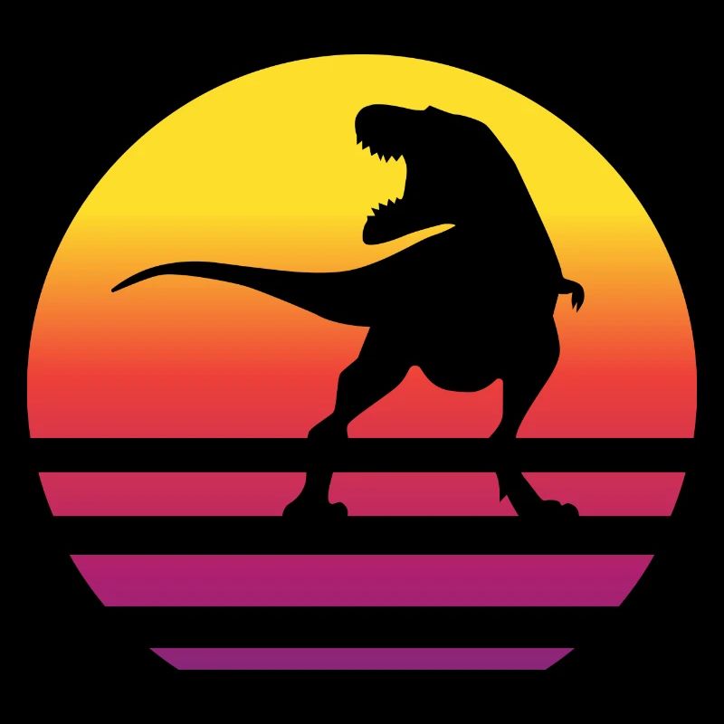 Dinosaur Retro Style Vintage