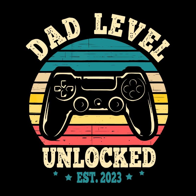 Dad Level Unlocked Est. 2023 New Daddy I Leveled U
