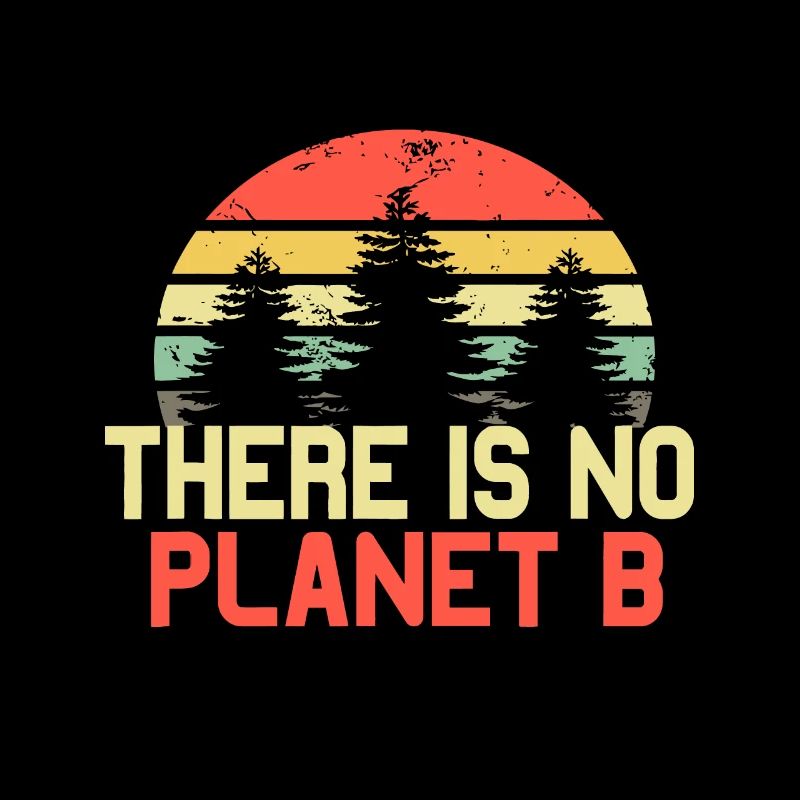 Retro Earth Day No Planet B Climate Change
