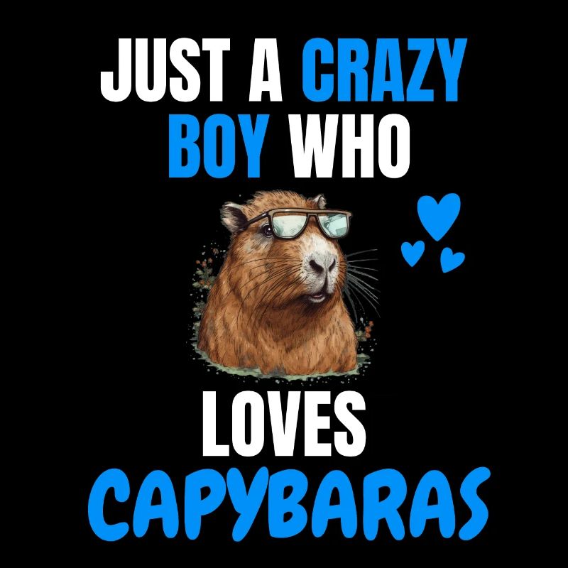 Capybara Crazy Boy Gift Capybara