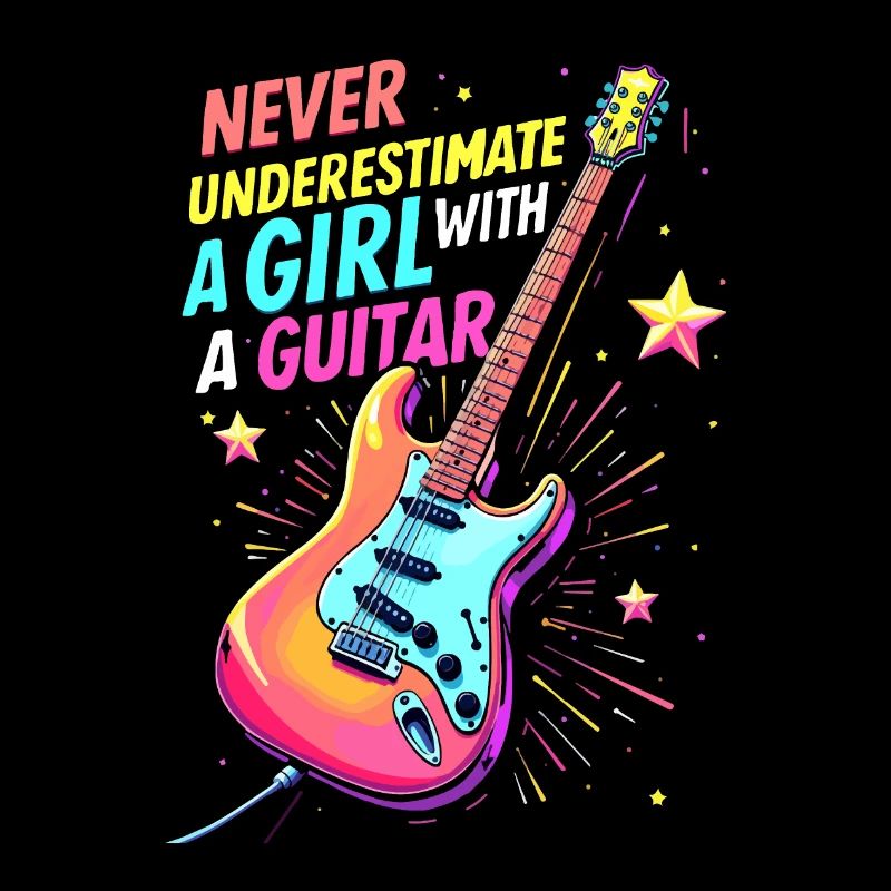 Mädchen mit Gitarre