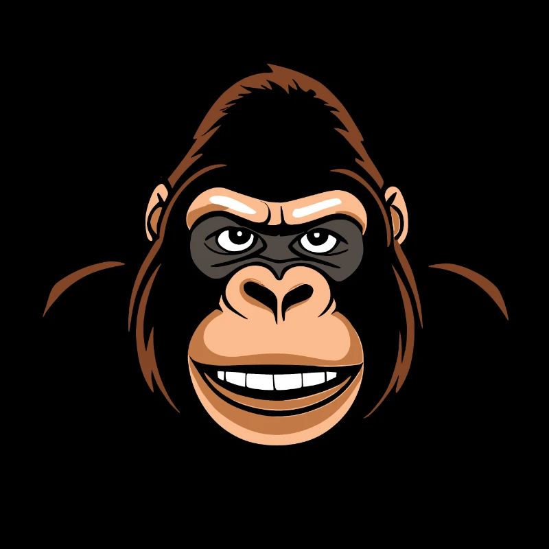 Cooler Gorilla Comic Stil