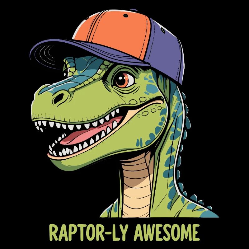 Raptor with Cap - Raptor-ly Awesome