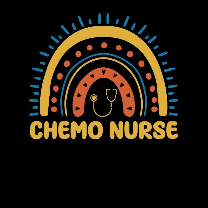 Chemo Krankenschwester Regenbogen Shirt