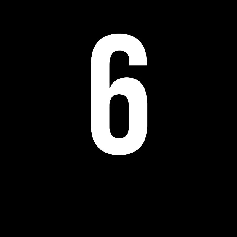6 Zahlen, Buchstaben, Symbol, Alphabet, Initiale
