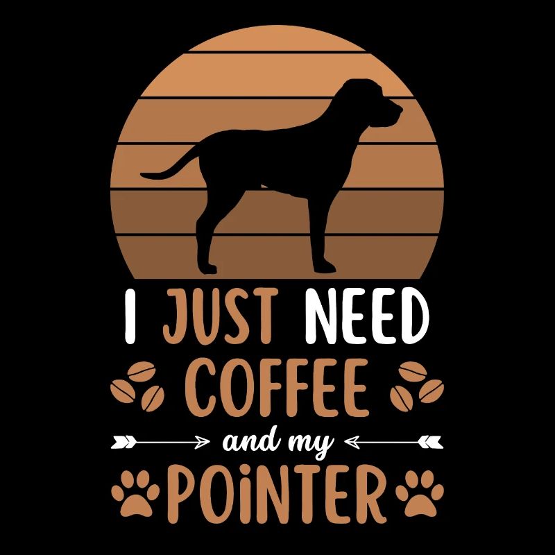 English Pointer Kaffee Retro Hund Cafe