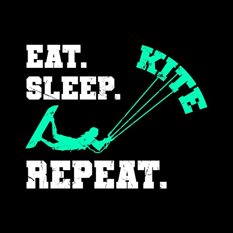 Eat Sleep Kite Repeat Kiteboarding Geschenkidee