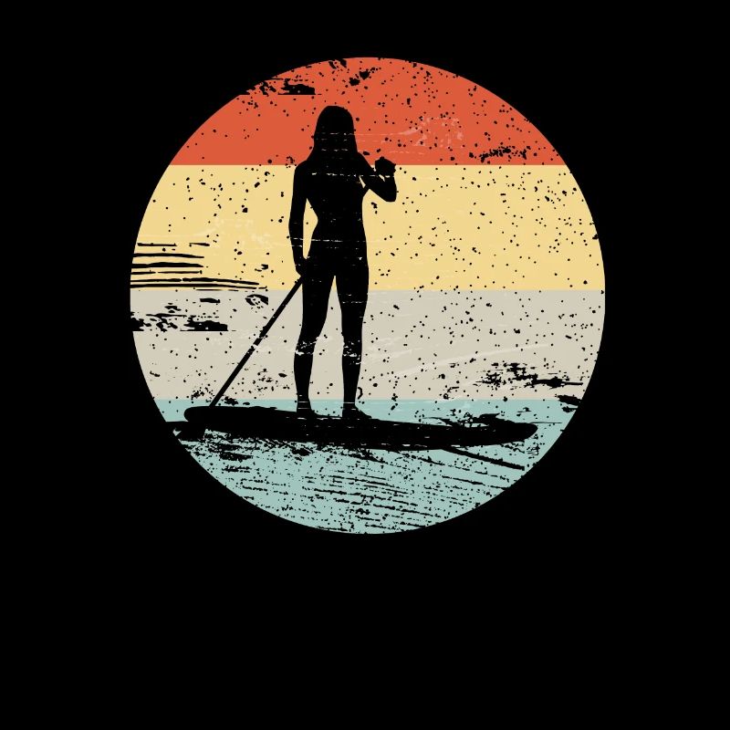Paddle Board SUP Vintage Look Gift