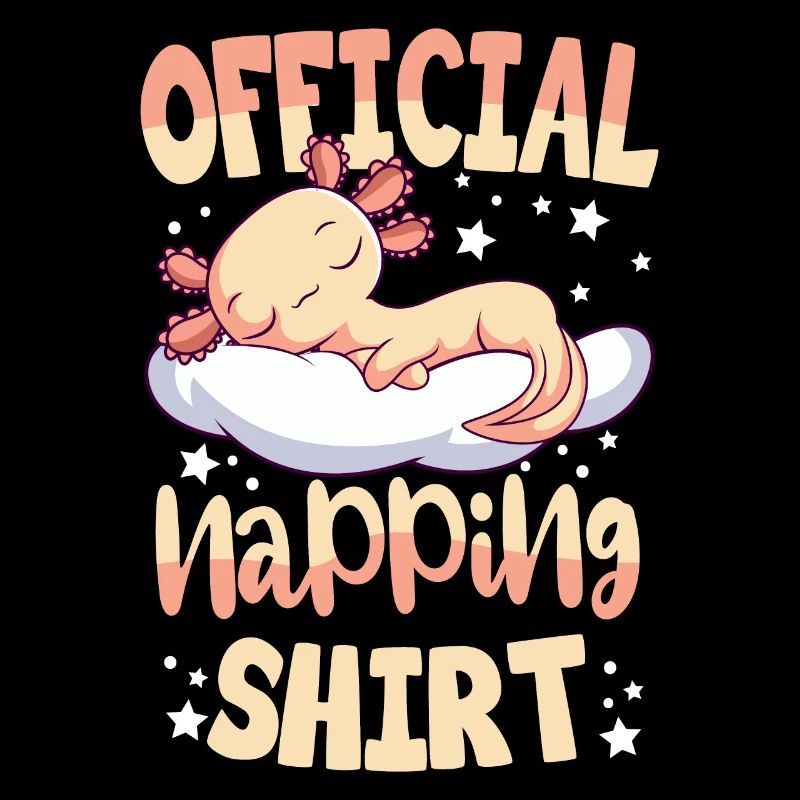 Axolotl Sleeping Shirt Gift