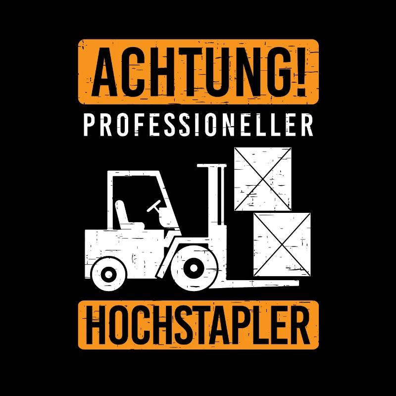 Professioneller Hochstapler Staplerfahrer Stapler