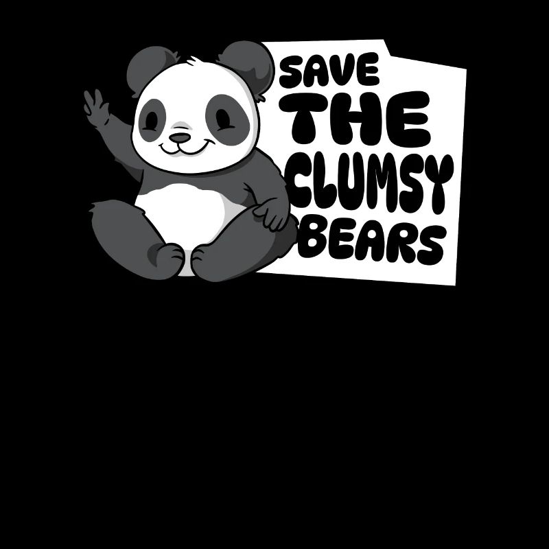Save The Clumsy Bears Panda Bear Friend Lover