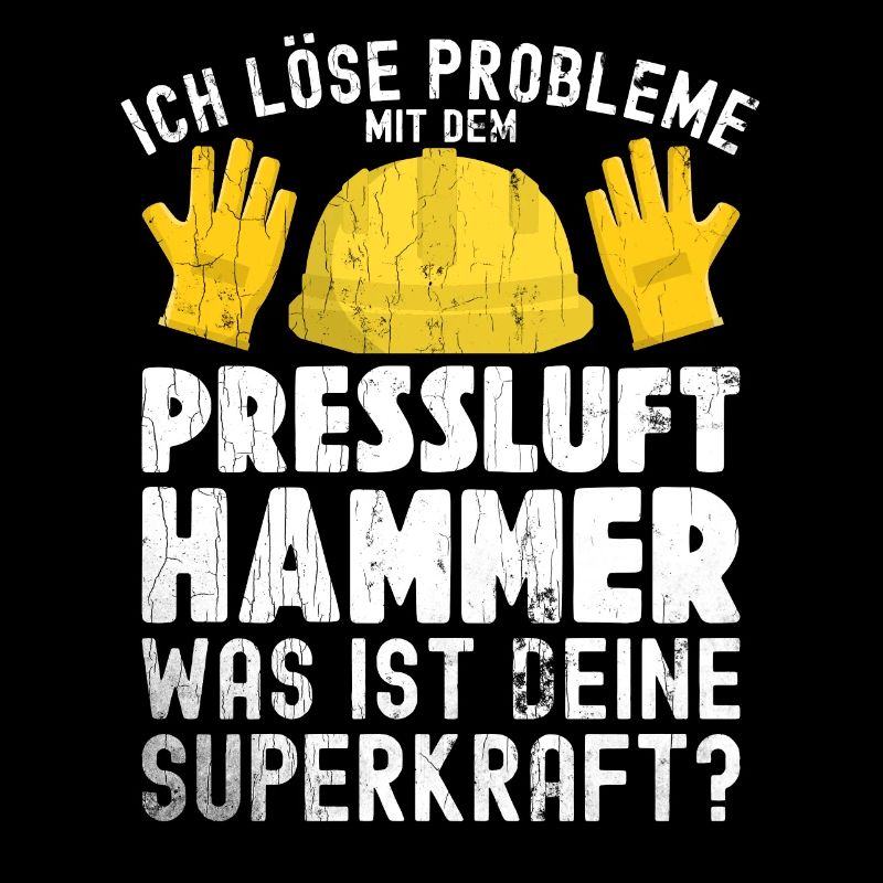 Ich Löse Probleme Mit dem Presslufthammer Straßenb