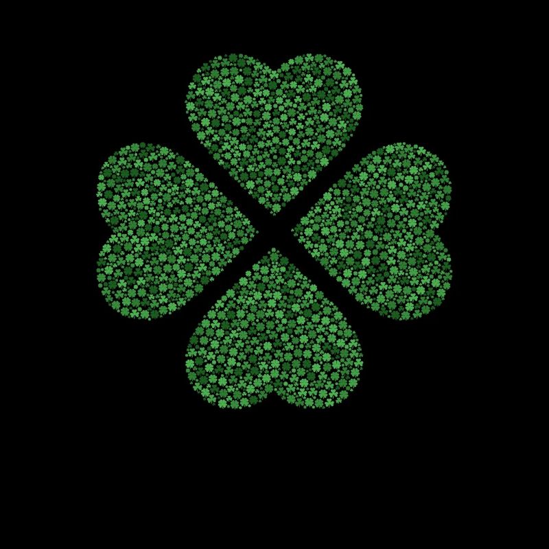 Trèfle rempli de différents trèfles (Grü