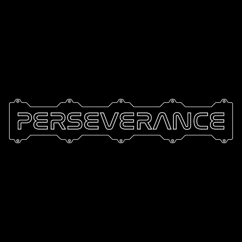 Perseverance Plate Mars 2020