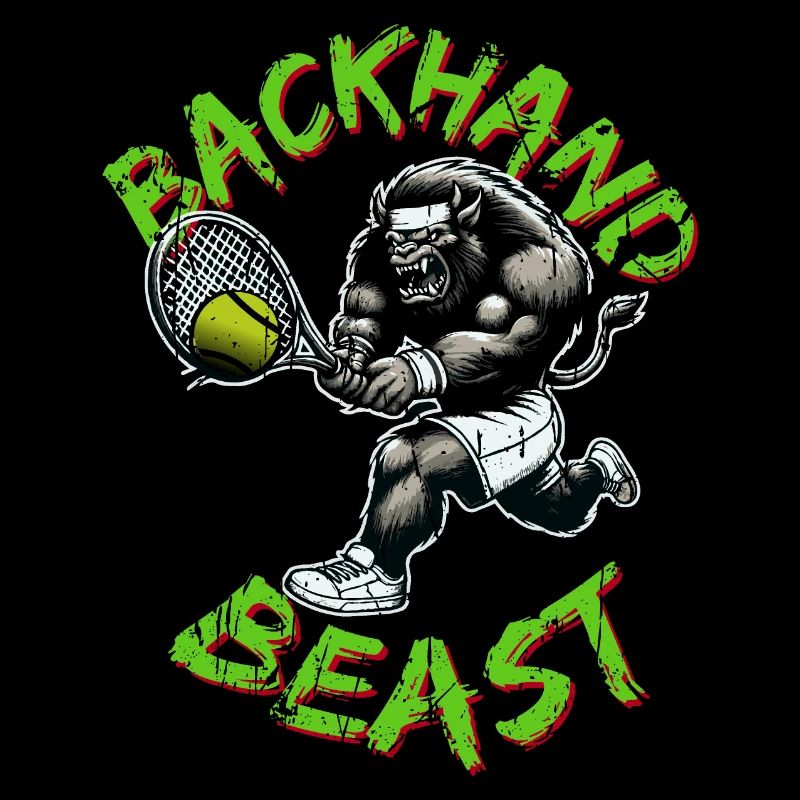 Tennisshirt Kinderen Backhand Backhand Beest